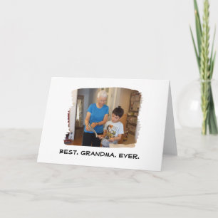 Tarjeta La mejor abuela del mundo Nana Abuelo Foto persona