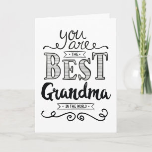 Tarjeta La mejor abuela en el cumpleaños del mundo