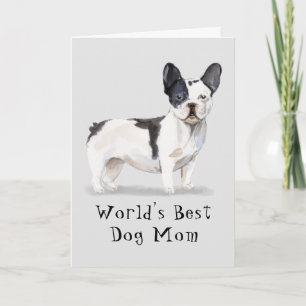 Tarjeta La mejor acuarela del mundo para mamás de perro de