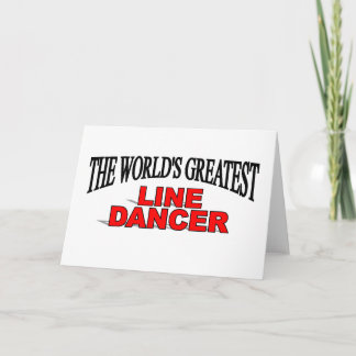 Tarjeta La mejor bailarina de línea del mundo