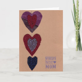 Tarjeta La mejor carta de mamá del mundo