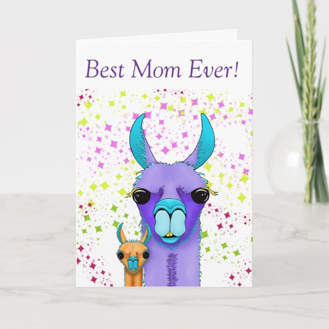 Tarjeta La mejor carta del día de la madre (Anverso)