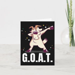 Tarjeta La mejor de todas las veces G.o.a.t. Graciosa cabr