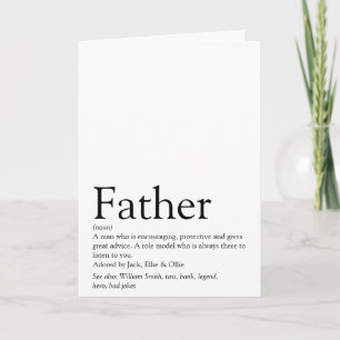 Tarjeta La mejor definición de papá del mundo