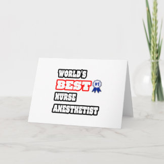 Tarjeta La mejor enfermera anestesista del mundo