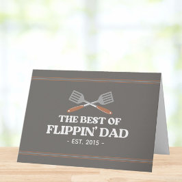 Tarjeta La mejor espátula para el papá que voltea Receta d