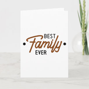 Tarjeta La mejor familia de todos los tiempos