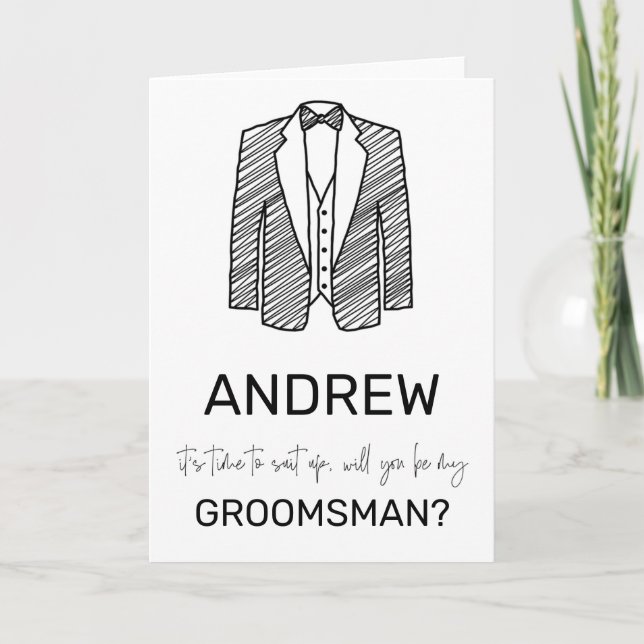 Tarjeta La mejor fiesta de casamiento masculina del chico  (Anverso)