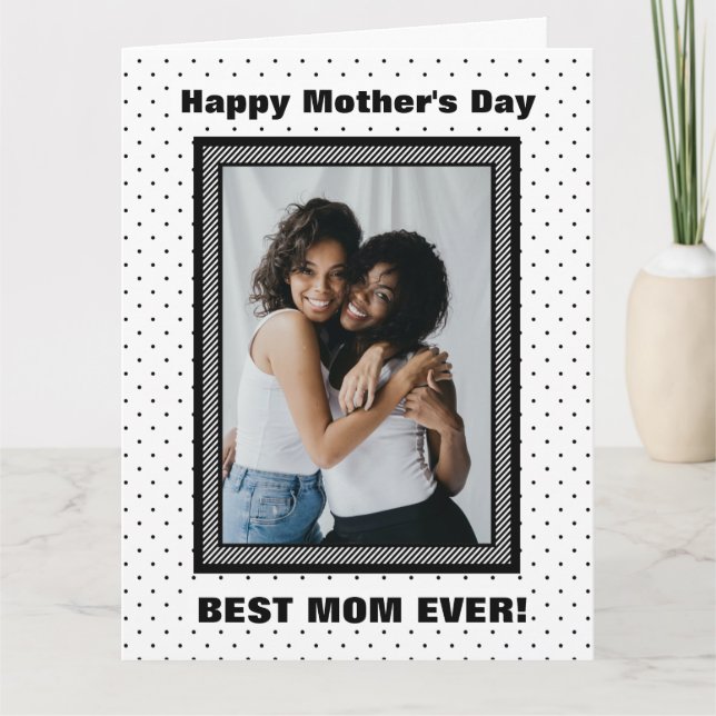 Tarjeta La mejor foto de mamá Personalizado alguna vez, ta (Anverso)
