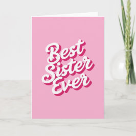 Tarjeta La mejor hermana del mundo