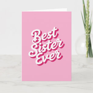 Tarjeta La mejor hermana del mundo