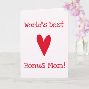 Tarjeta ¡La Mejor Madrastra del Mundo! Día de la Madre R