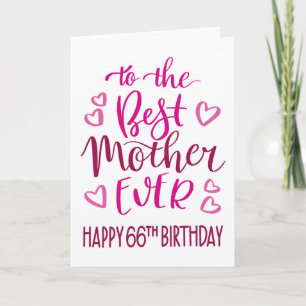 Tarjeta La mejor madre de todos los tiempos Tipografía de 