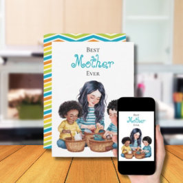 Tarjeta La Mejor Madre del Mundo Diseño de Momento de Unió