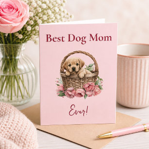 Tarjeta La mejor madre del perro jamás Labrador