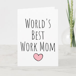 Tarjeta La mejor madre trabajadora del mundo