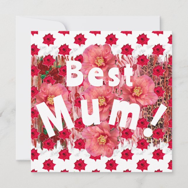 Tarjeta ¡La mejor Mamá! (Anverso)