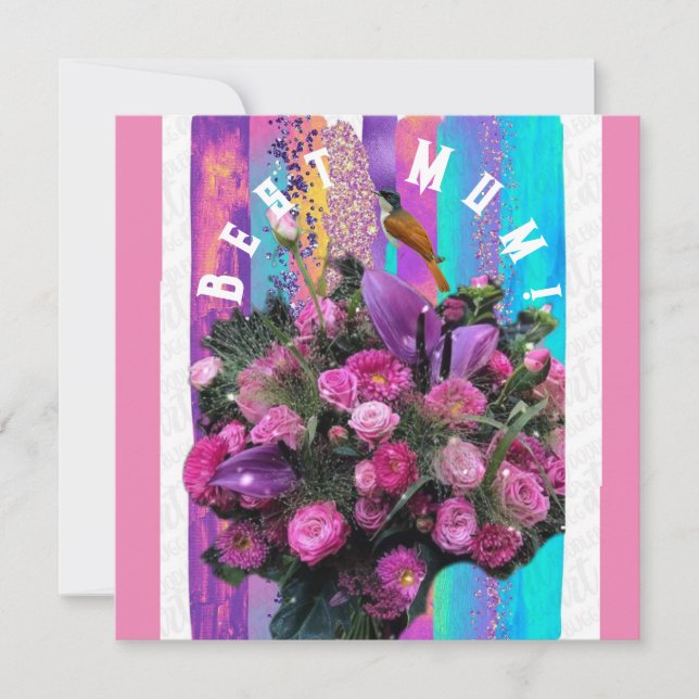 Tarjeta ¡La mejor Mamá! (Anverso)