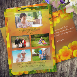 Tarjeta La mejor mamá Copa de Oro