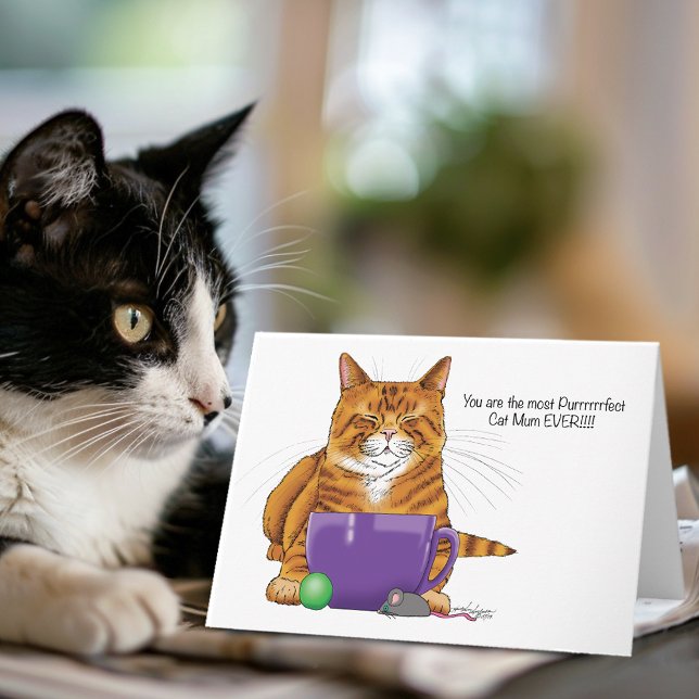 Tarjeta ¡La mejor Mamá de gatos! (Subido por el creador)