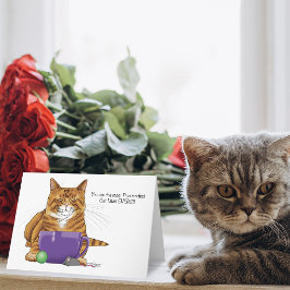 Tarjeta ¡La mejor mamá de gatos de todos!