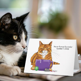 Tarjeta ¡La mejor mamá de gatos de todos! 