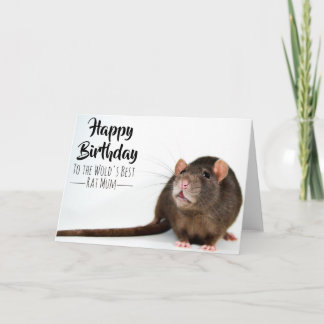 Tarjeta La mejor Mamá de rata del mundo
