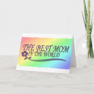 Tarjeta La Mejor Mamá Del Mundo