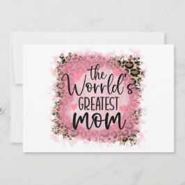 Tarjeta La mejor mamá del mundo