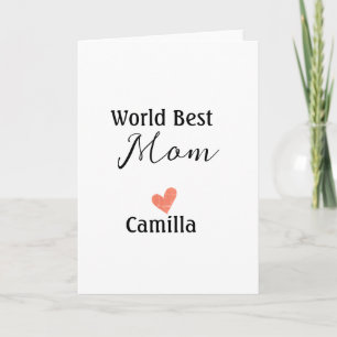 Tarjeta La mejor mamá del mundo feliz día de la madre abue