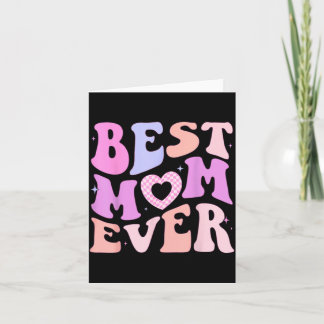 Tarjeta La mejor mamá del mundo linda para niños niña muje