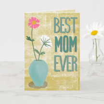 La mejor mamá del mundo – Moderno floral abstracto