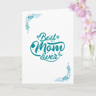 Tarjeta La Mejor Mamá del Mundo Personalizada - Con Amor y