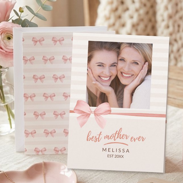 Tarjeta La Mejor Mamá del Mundo Tinta Suave Crema Guión Dí (Subido por el creador)
