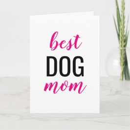 Tarjeta La mejor mamá del perro