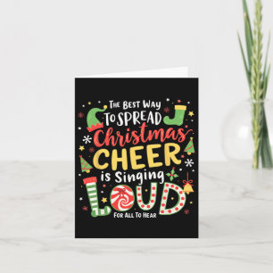 Tarjeta La Mejor Manera De Difundir Alegría De Los Navidad