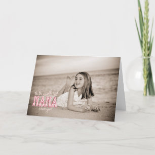 Tarjeta ¡La mejor Nana del mundo, te amo!