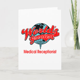 Tarjeta La mejor recepcionista médica del mundo