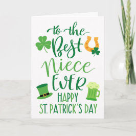 Tarjeta La mejor sobrina del mundo para el Día de San Patr