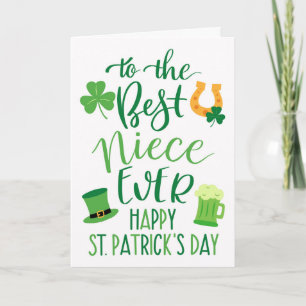 Tarjeta La mejor sobrina del mundo para el Día de San Patr