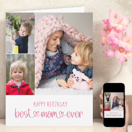 Tarjeta La mejor tipografía de la historia de la mamá 3 Fo