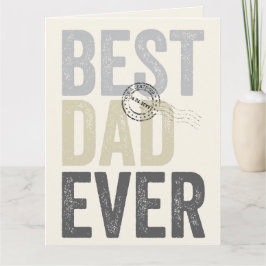 Tarjeta La mejor tipografía del Día del Padre