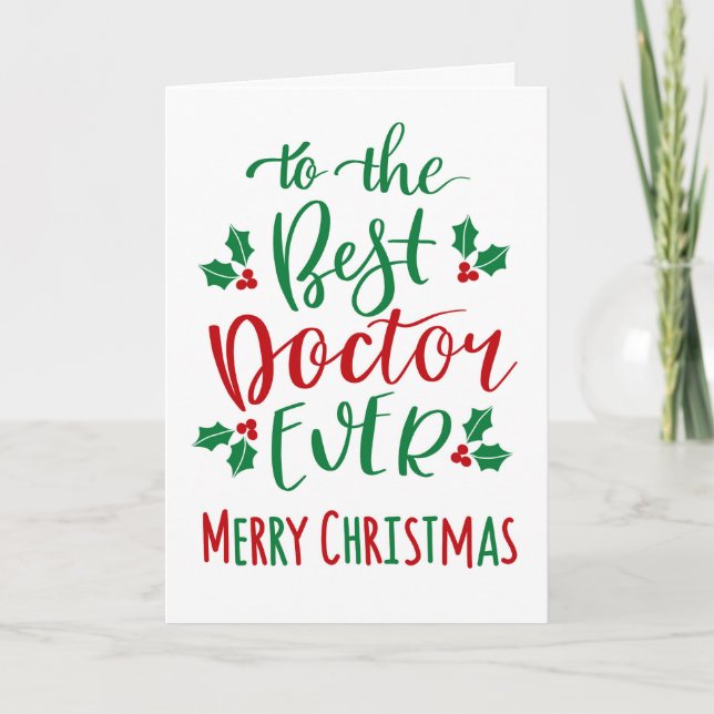 Tarjeta La mejor tipografía navideña del Médica (Anverso)