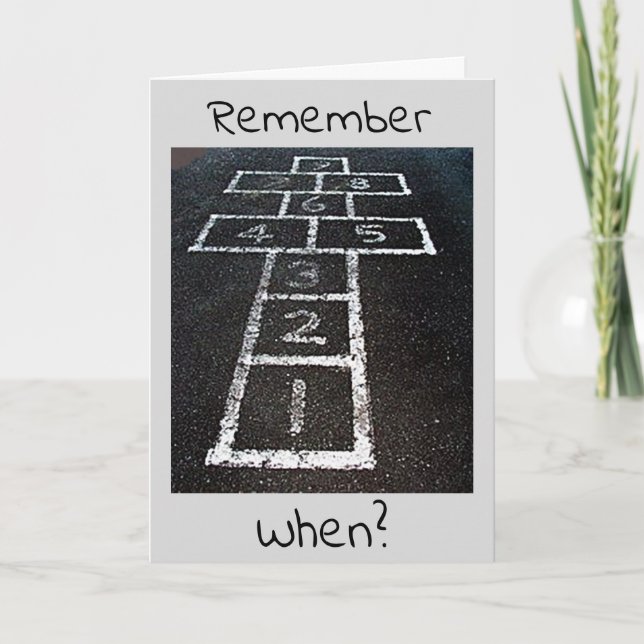 TARJETA ¡LA MEMORIA ES LA PRIMERA EN IRSE CUANDO TIENES 50 (Anverso)