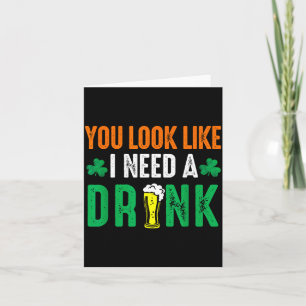 Tarjeta La mirada del día de San Patricio necesita una cer