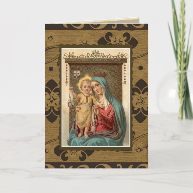Tarjeta La misa de Nuestra Señora del Monte Carmel (Anverso)