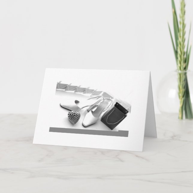 TARJETA LA "MODA DE LA NOCHE" DE LA MUJER DESEA (Anverso)