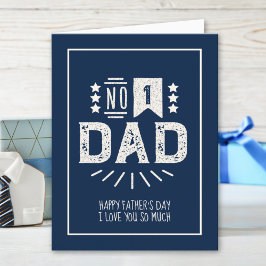 Tarjeta La moderna Marina de Guerra Vintage Crema Azul Día