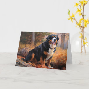 Tarjeta La montaña Bernesa en otoño se inspira en la caída