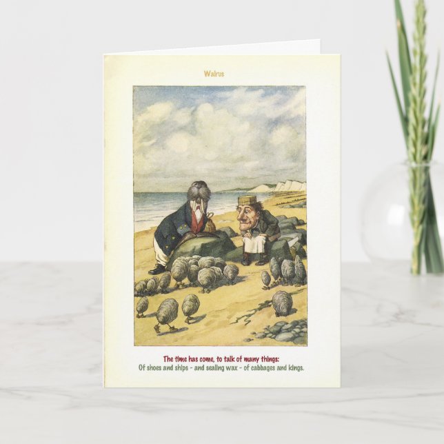 Tarjeta La morsa (Anverso)